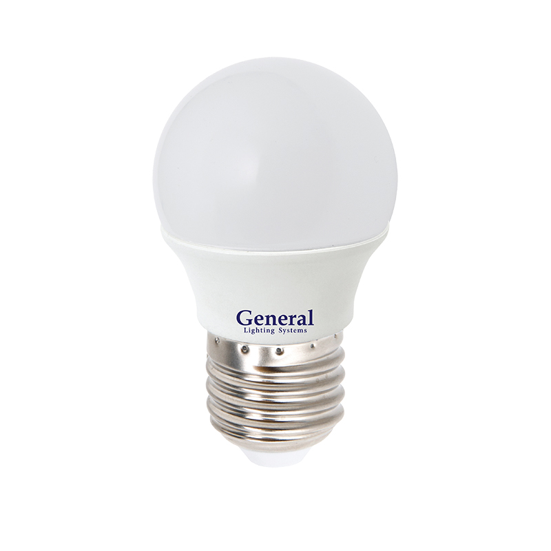 Лампа светодиодная General шар GLDEN-G45F-10-230-E27-4500